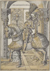 Ruiterportret van keizer Maximiliaan I, 1508