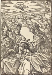 De Heilige Familie met Sint Anna en Sint Joachim