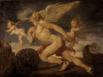 Allegorie van de stoomkracht