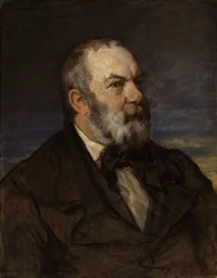 Portret van de schilder Johann Wilhelm Schirmer
