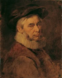 Oudere Man met Kraag en Baard