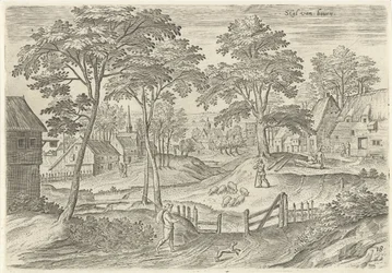 Gezicht op Stal van boven (Gezichten uit de omgeving van Brussel)