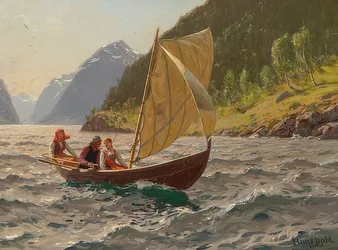 Zeiltocht in Noorse fjordlandschap