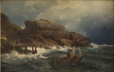 Een Noorse havenstad