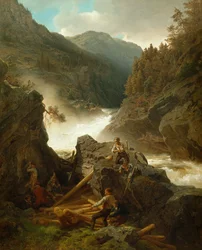 Rukkedals rivier, Nes in Hallingdal