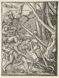 De dans van de dood: Adam bewerkt de aarde