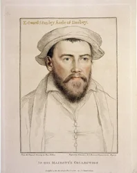 Edward Stanley Graaf van Derby (1508-1572) gegraveerd door Francesco Bartolozzi (1727-1815) 1793