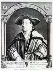 Hans Holbein de Jongere, gegraveerd door Bartholomaus Huebner, 1790