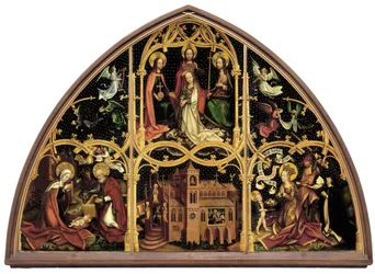 Duits: Basilika Santa Maria Maggiore, rechter Tafel: Enthauptung der hl. Dorothea Basiliek Santa Maria Maggiore