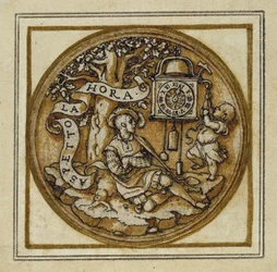 Allegorie van de Tijd - Ontwerp voor een hanger of hoedenspeld, ca. 1532-43