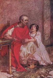 Lafaards sterven vele malen vóór hun dood: De dapperen proeven de dood slechts eenmaal (Julius Caesar), uit De volledige werken van Shakespeare, uitgegeven door George Harrap & Co Ltd, jaren 1920