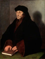 Portret van Erasmus van Rotterdam, 146669-1536, 1523