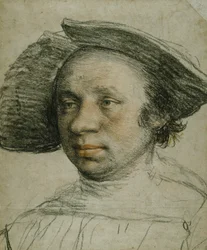 Portret van een jongeling met een breedgerande hoed, c.1524-26