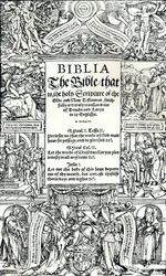 Titelpagina van Coverdales Engelse Bijbel, 1535