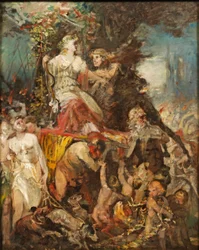 Hans Makart Triomfantelijke optocht van Diana met Bacchus