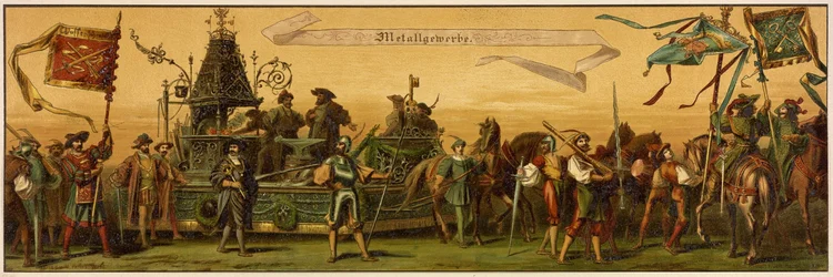 Hans Makarts processie van de stad Wenen