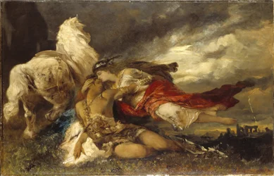 Valkyrie en een Stervende Held