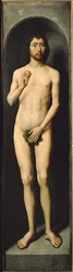 Adam (olieverf op eikenhout)
