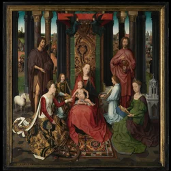 Middenpaneel van het drieluik van Sint Jan de Doper en Sint Jan de Evangelist