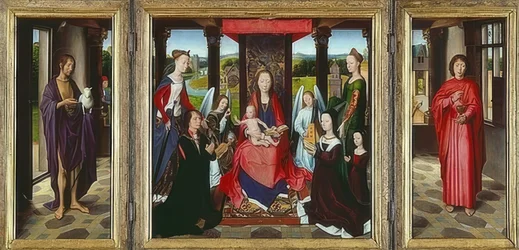 Maagd met kind en heiligen (The Donne Triptych)