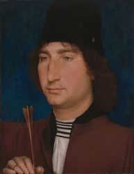 Portret van een Man met een Pijl