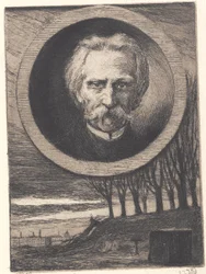 Portret van de dichter Kaalund