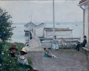 Het badhuis in Asgardstrand