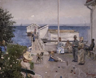 De kade in Åsgårdstrand
