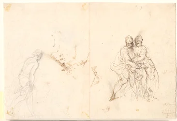 Studie van verschillende figuren