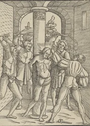 Christus gegeseld, uit De Leer, Leven en Passie van Jezus Christus
