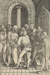 Christus ontkleed, uit Speculum passionis domini nostri Ihesu Christi