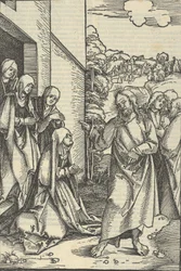 Christus Neemt Afscheid van Zijn Moeder, uit Speculum passionis domini nostri Ihesu Christi