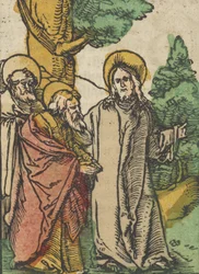Christus spreekt tot de discipelen, 5, uit Das Plenarium, 1517