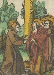 Christus Onderwijst de Discipelen, uit Das Plenarium