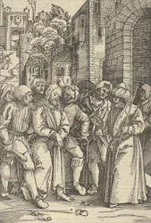 Christus voor Pilatus voor zijn Paleis, uit Speculum passionis domini nostri Ihesu C...