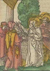 Parabel van de Farizeeën en de tollenaar, uit Das Plenarium