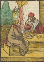 De gelijkenis van de rijke man en de huisbewaarder, 2, uit Das Plenarium, 1517
