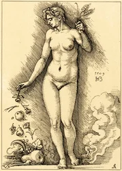 Ceres, strooiend met vruchten