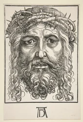 Hoofd van Christus met doornenkroon