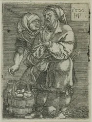 Boerenpaar verkoopt eieren