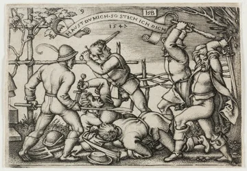 Boerenruzie, plaat 9 uit Het Boerenfeest of de Twaalf Maanden