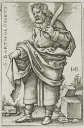 St. Bartholomeus, plaat 6 uit De Twaalf Apostelen