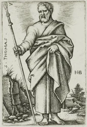 St. Thomas, plaat 7 uit De Twaalf Apostelen