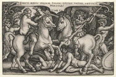 De werken van Hercules: Hercules ontvoert Iole