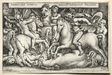 De werken van Hercules: Hercules verovert Troje, 1545