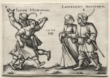 De dorpsbruiloft: Jacob Hewmon Lawrencius Augstmon, 1546