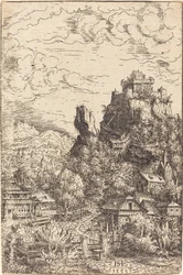 Landschap met een kasteel