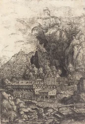 Landschap met een Watermolen