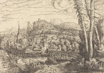 Uitzicht op een Stad nabij een Rivier