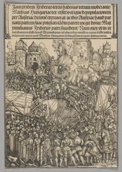 Verdrijving van de Hongaren, plaat 13 uit Historische scènes uit het leven van keizer Maximiliaan I van de Triomfboog